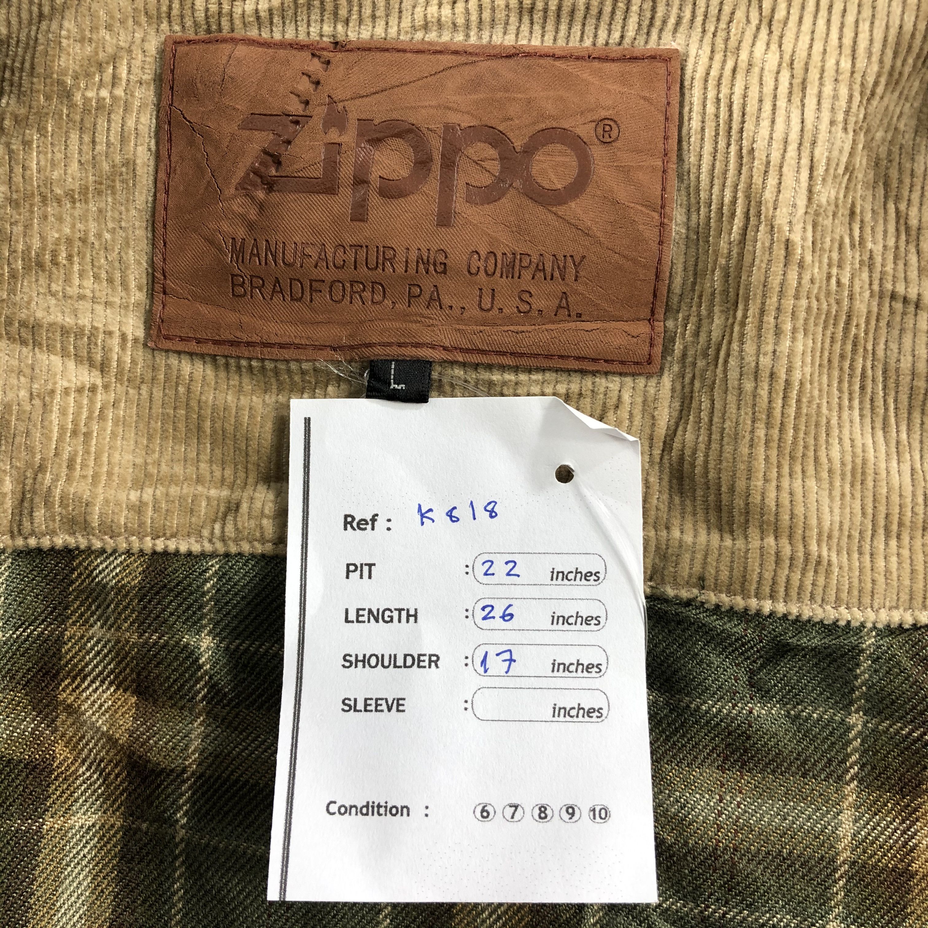 Vintage Zippo Corduroy Vest Size US L / EU 52-54 / 3 - 8 Thumbnail