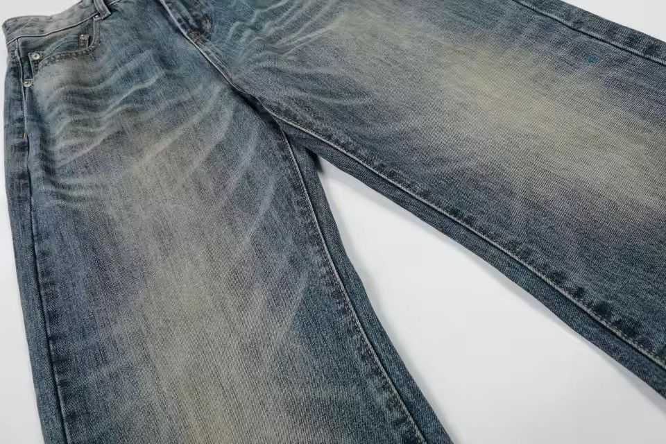 Vintage Men's loose wide-leg street distressed scimitar jeans Size US 29 - 6 Thumbnail