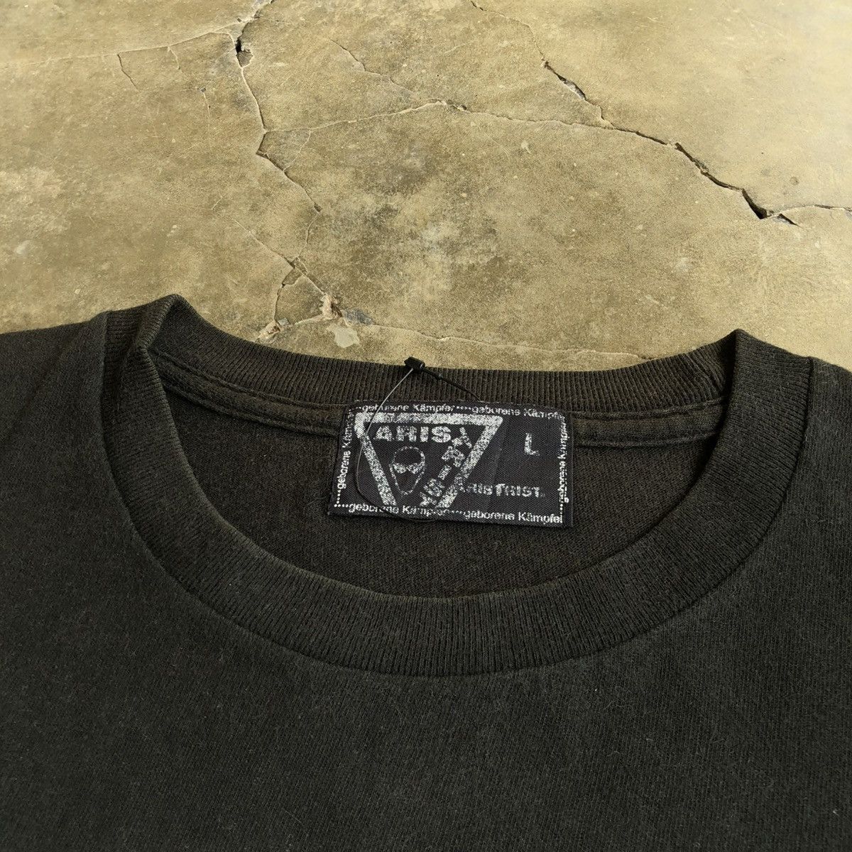 Vintage 2000s Aristrist Chono Network Logo Box T-shirt Black Size US L / EU 52-54 / 3 - 8 Thumbnail