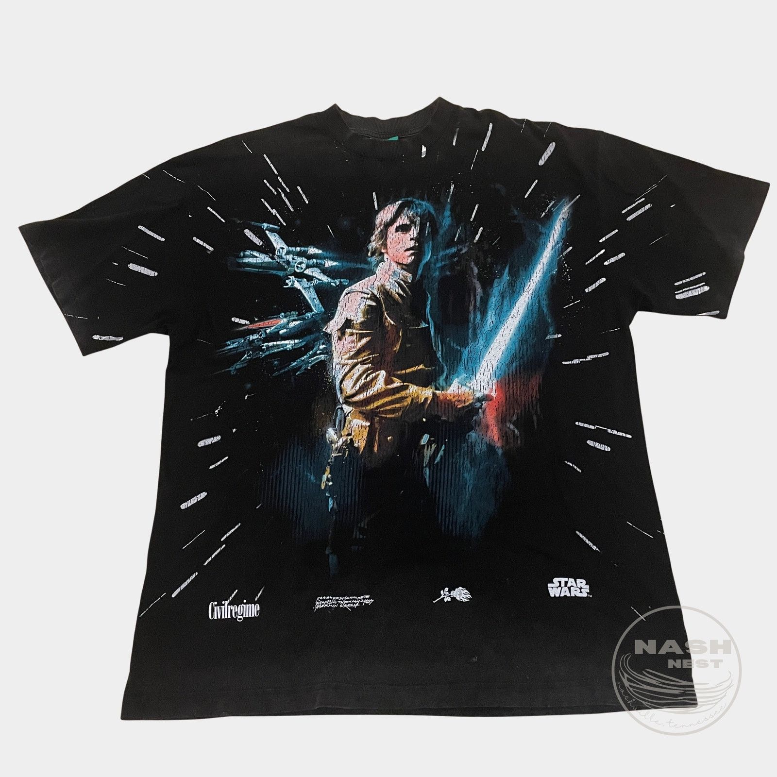 Civil Regime x Star Wars Luke Skywalker Tee M Vintage Wash