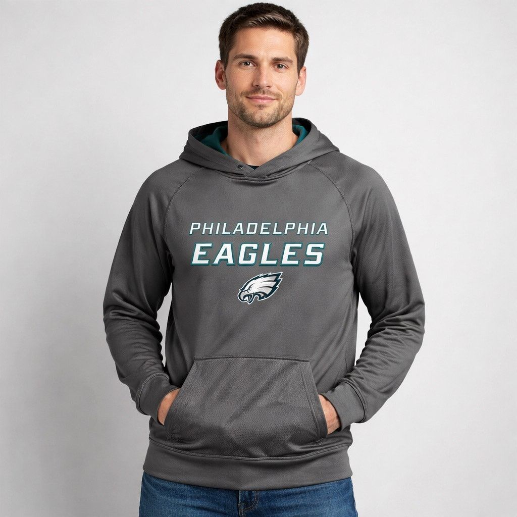 NFL NFL Eagles TX3 Warm Hoodie Gray LG Size US L / EU 52-54 / 3 - 1 Thumbnail