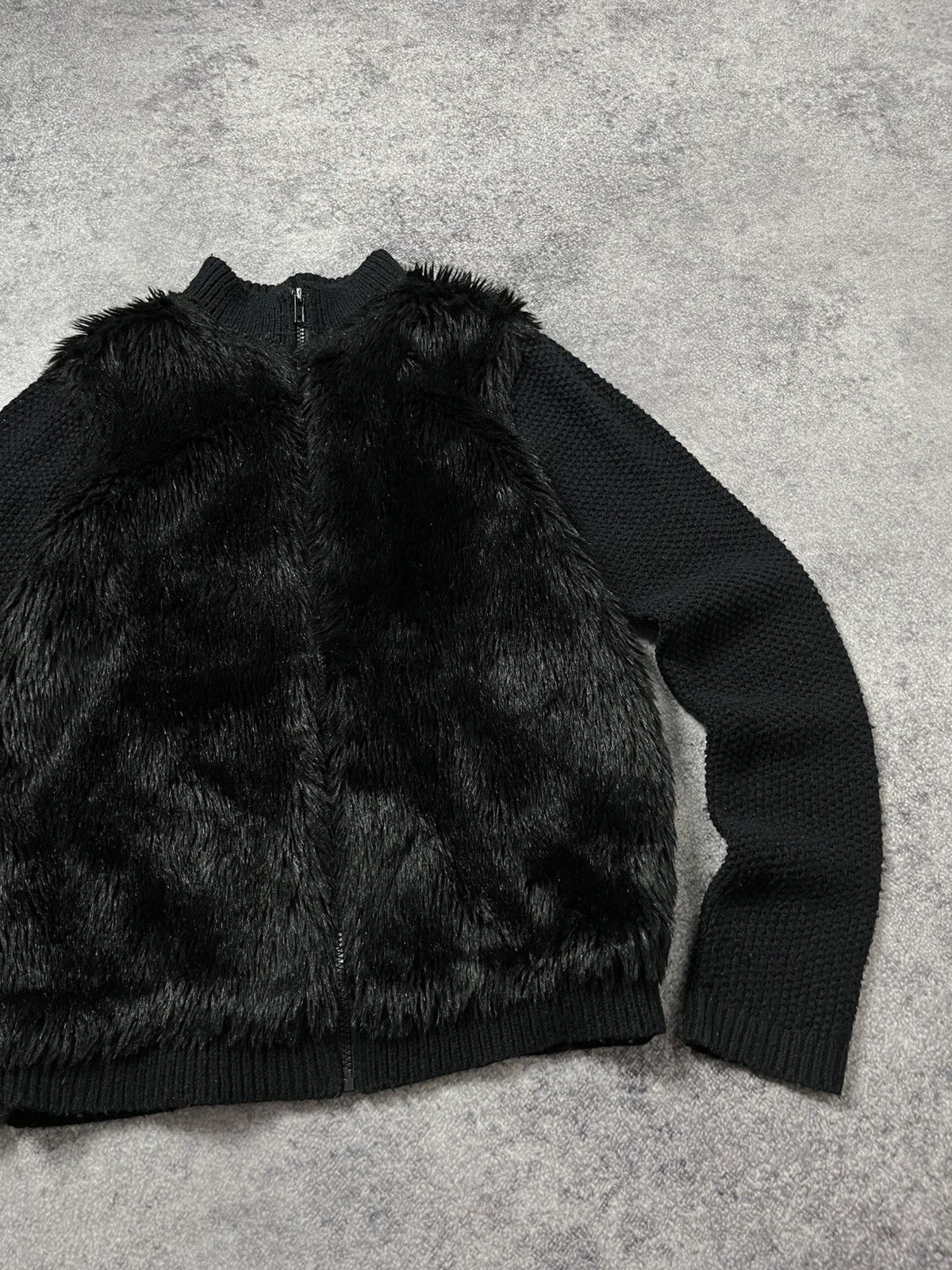 Hysteric Glamour 🔥FAUX FUR HYSTERIC GLAMOUR VIBE CROPPED ZIP SWEATER JACKET Size US M / EU 48-50 / 2 - 11 Thumbnail