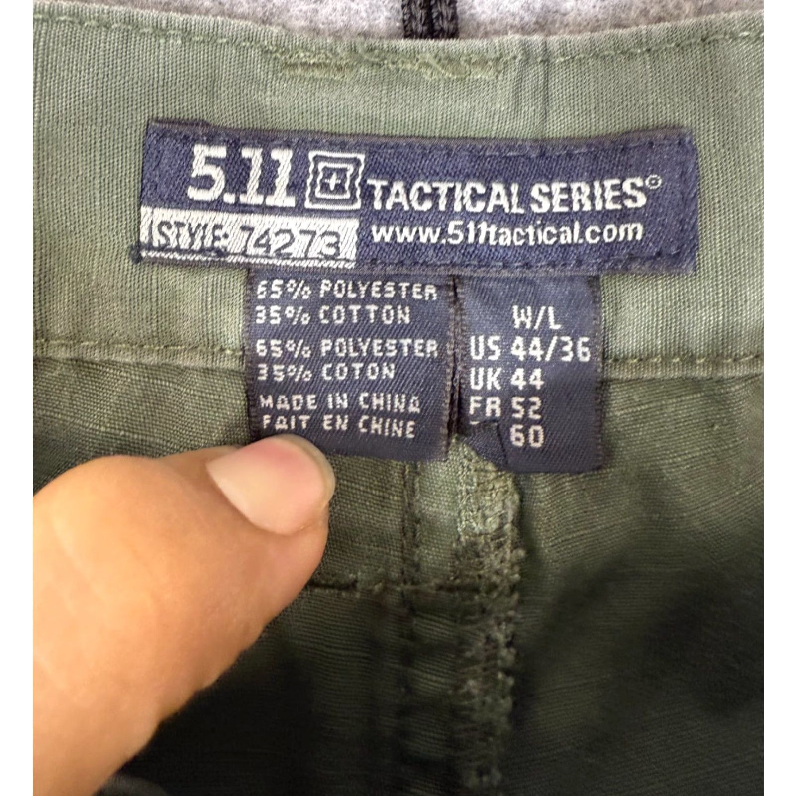 Vintage 5.11 Tactical Series Cargo Pants Mens 44/36 Olive Green Utility Pocket Workwear Size US 44 / EU 60 - 6 Thumbnail