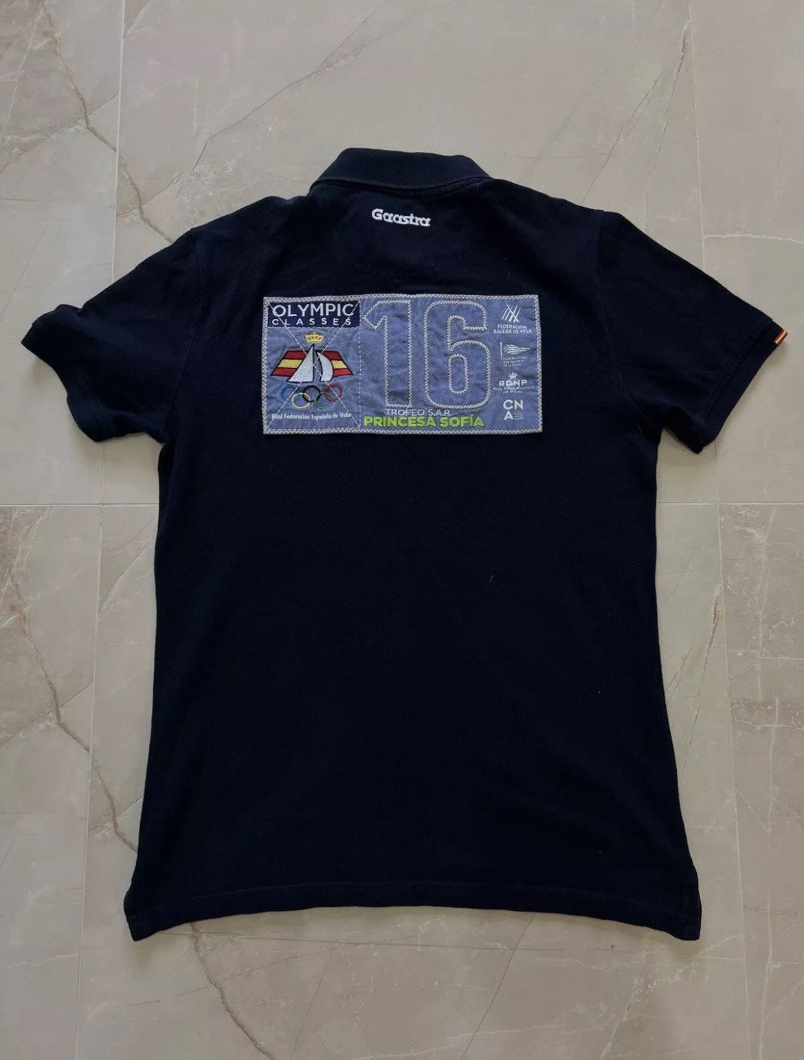 Vintage VTG Polo shirt Gaastra Dark Blue Olympic Classes Spain Team Size US M / EU 48-50 / 2 - 9 Thumbnail