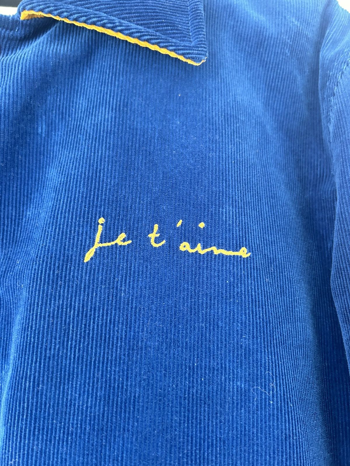 Saint Laurent Paris ‘Je T’Aime’ Blue Corduroy Teddy Jacket Size US M / EU 48-50 / 2 - 4 Thumbnail
