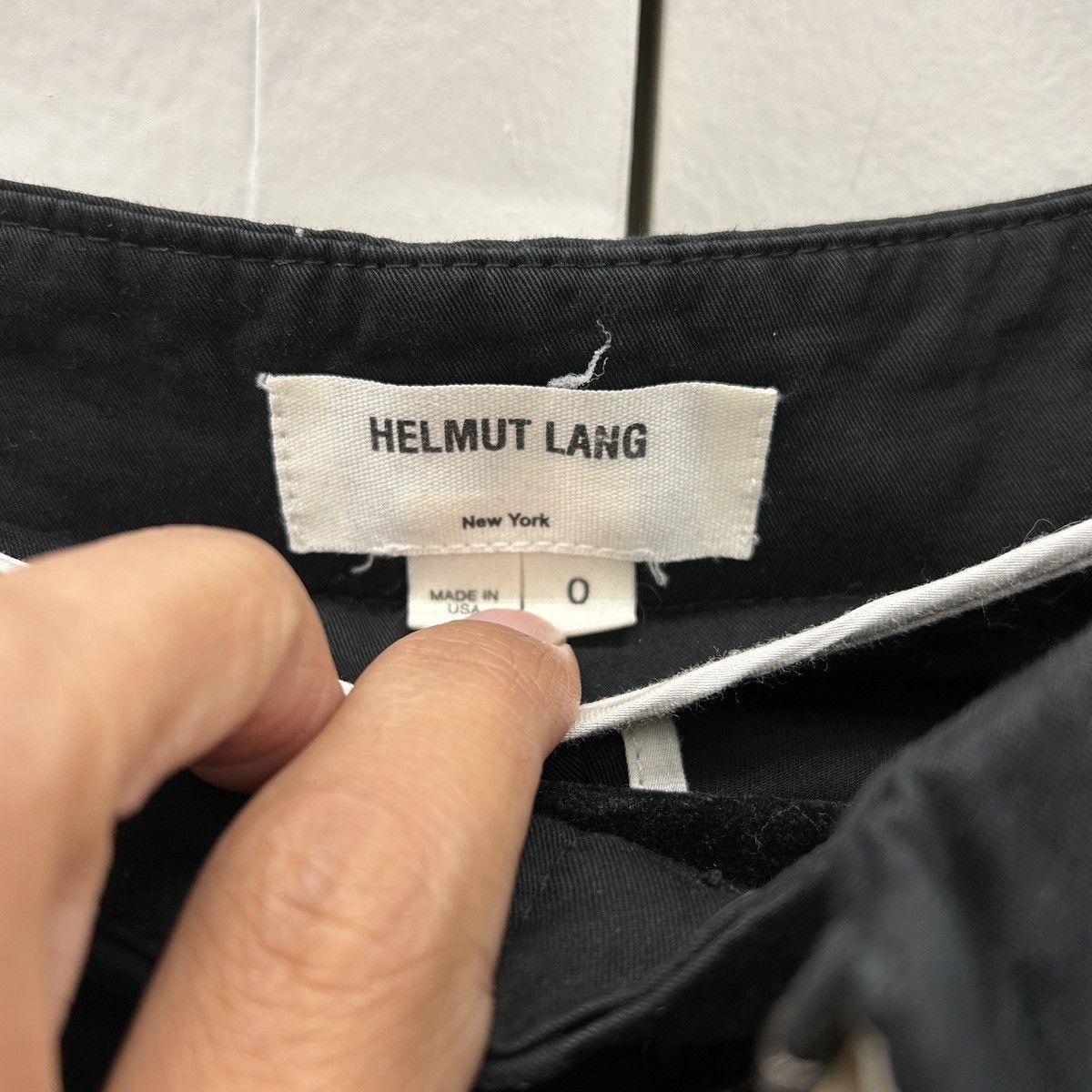 Designer Vintage black Helmut Lang cargo pants Size 28" / US 6 / IT 42 - 3 Thumbnail