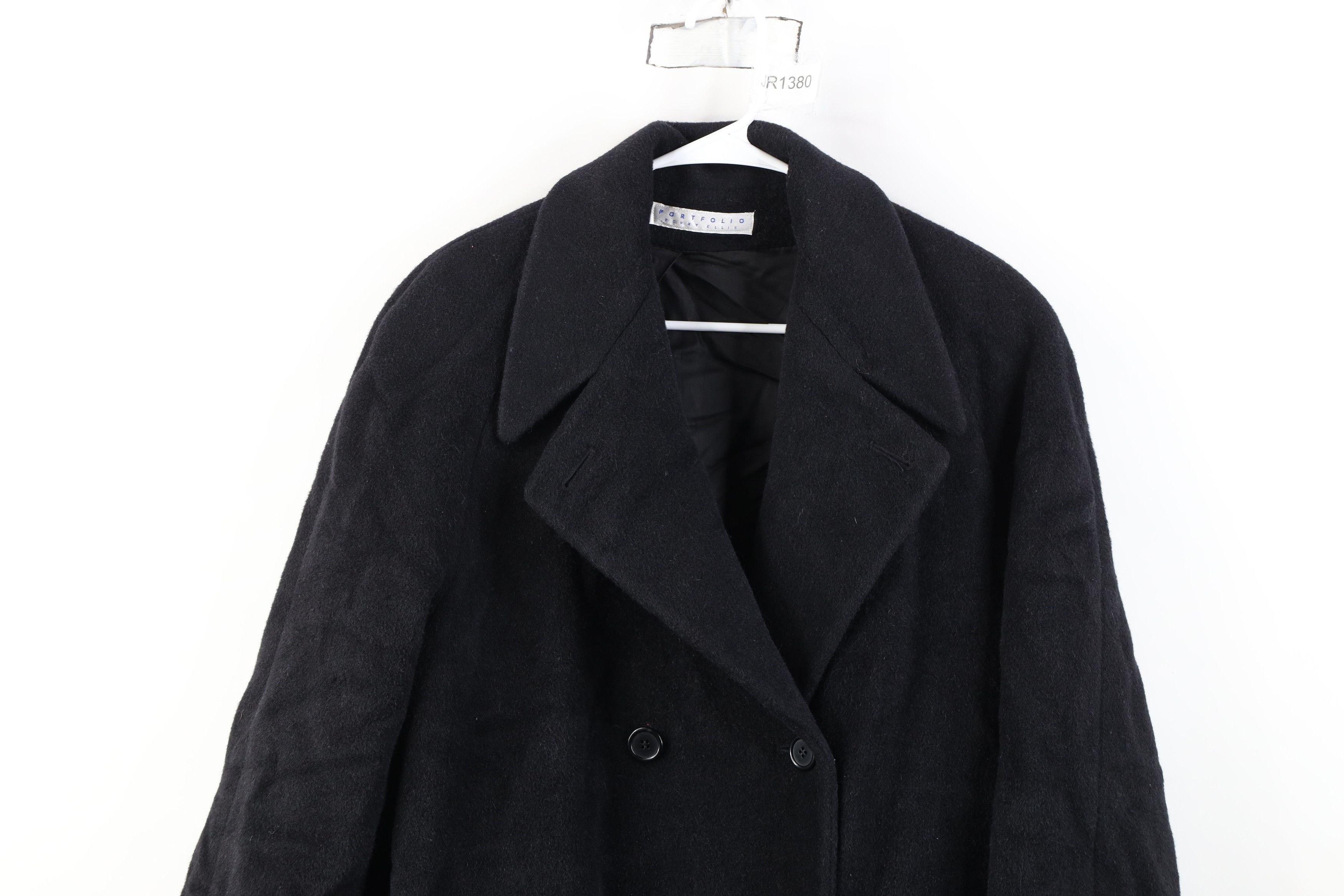 Perry Ellis Vintage 90s Perry Ellis Double Breasted Trench Coat USA Size M / US 6-8 / IT 42-44 - 2 Thumbnail