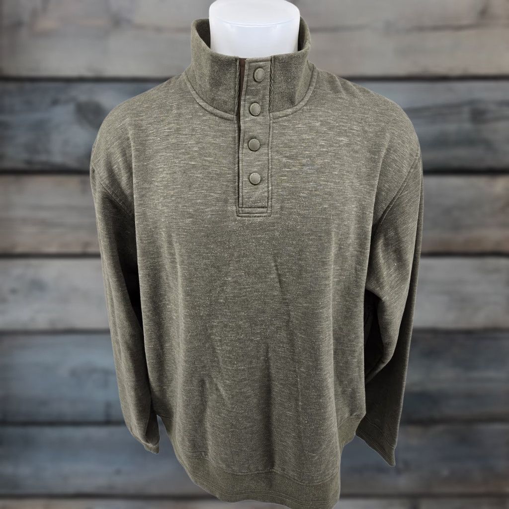 Orvis Orvis Men 2XL Fleece Sweater 1/4 Zip Pullover Green Casual Outdoor Shirt Size US XXL / EU 58 / 5 - 1 Thumbnail