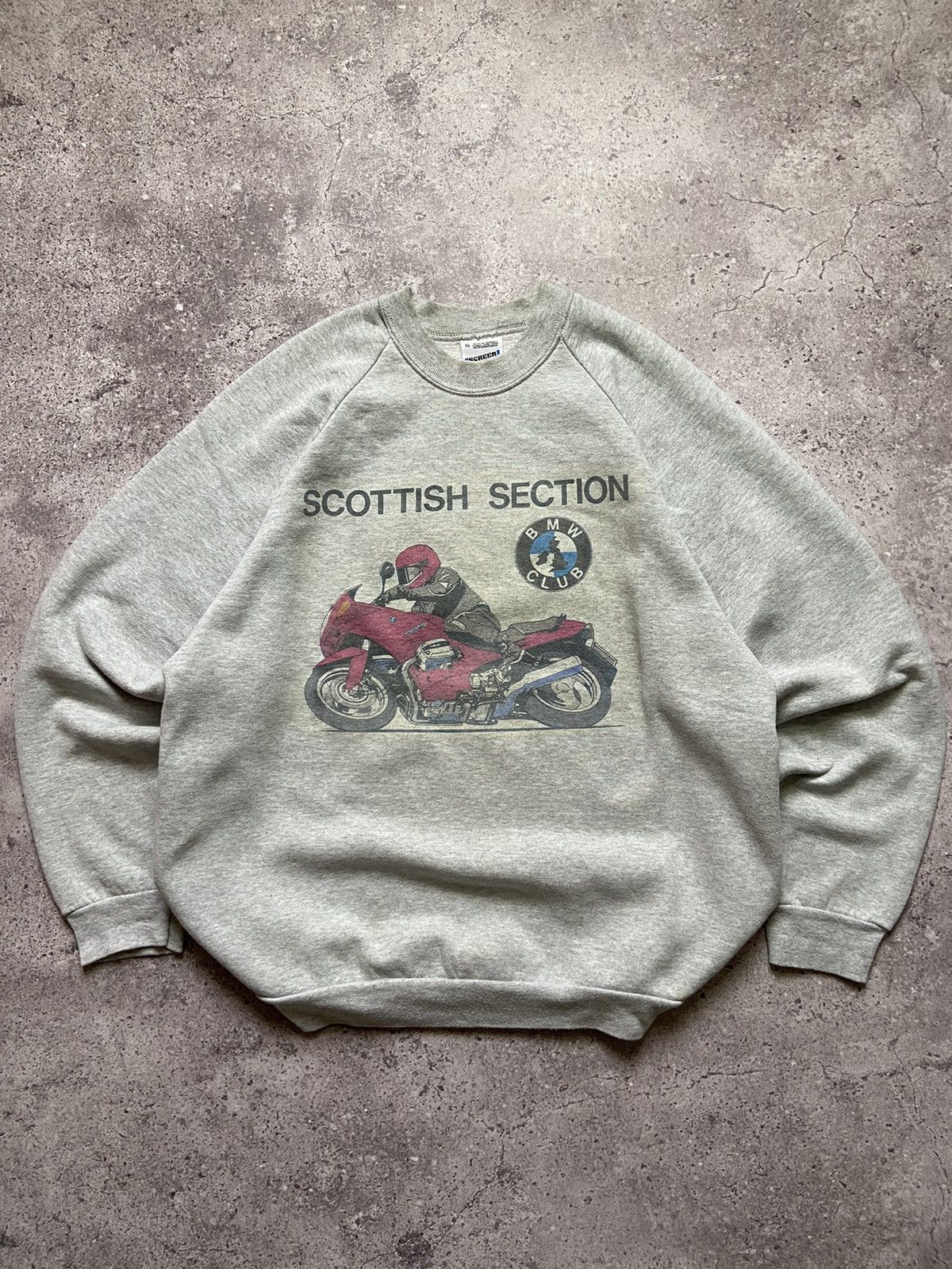 BMW × Vintage Vintage 90’s BMW Club sweatshirt Scottish Section Size US XL / EU 56 / 4 - 1 Thumbnail