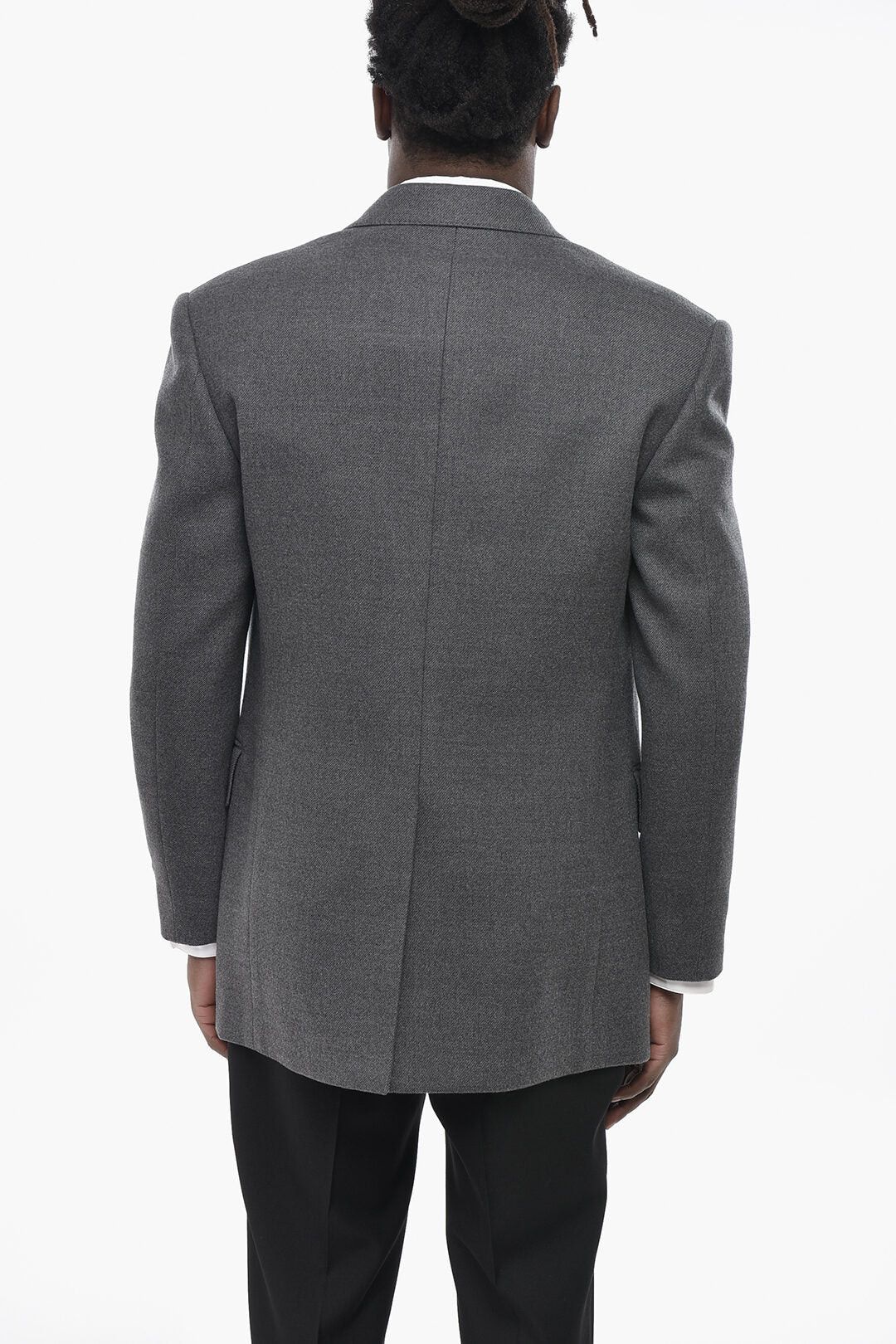 Gucci og1mm0426 Open Front Wool Jacket in Grey Size US M / EU 48-50 / 2 - 2 Thumbnail