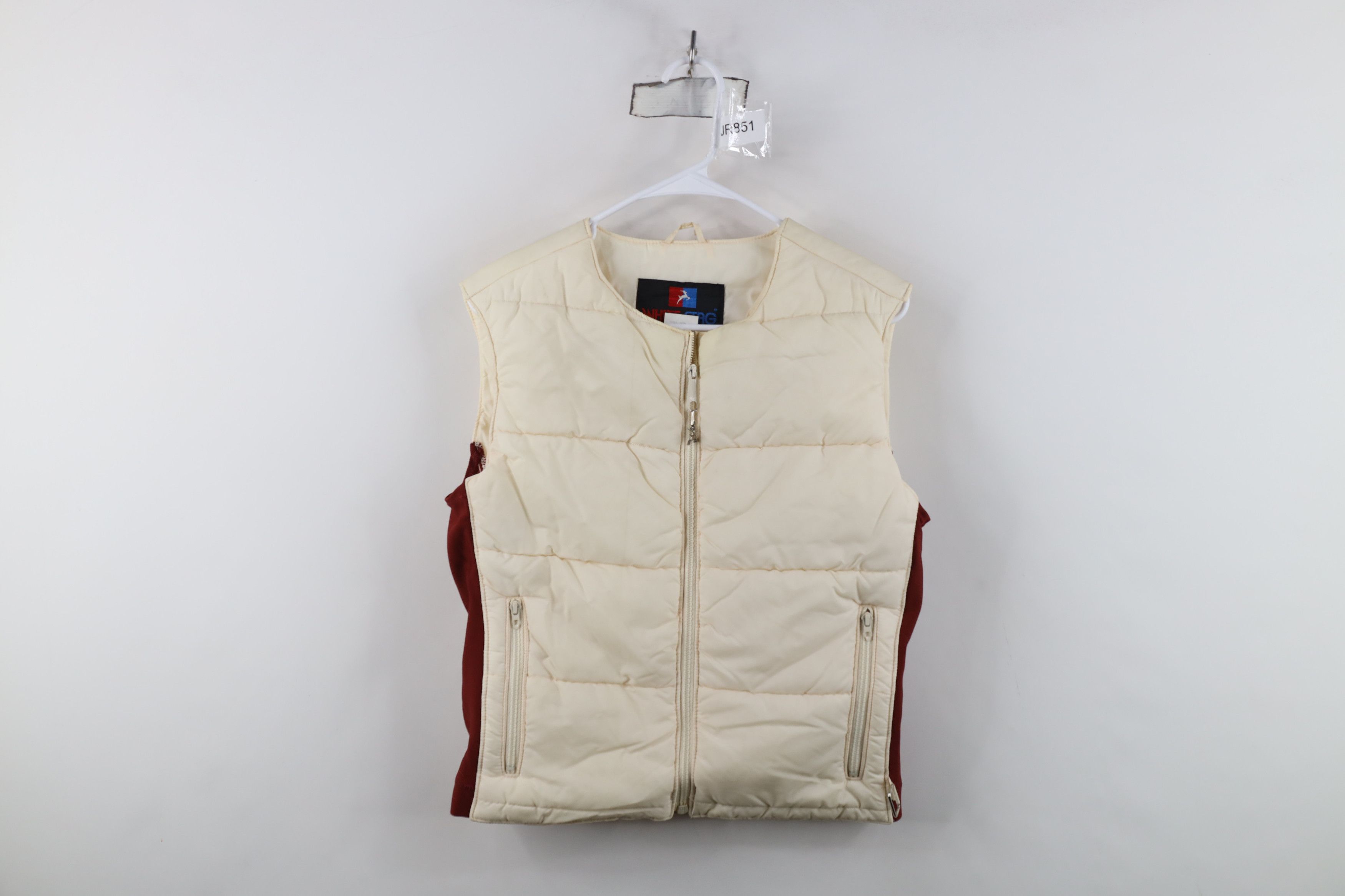 Vintage Vintage 70s Streetwear Full Zip Puffer Vest Jacket Cream Size M / US 6-8 / IT 42-44 - 1 Thumbnail