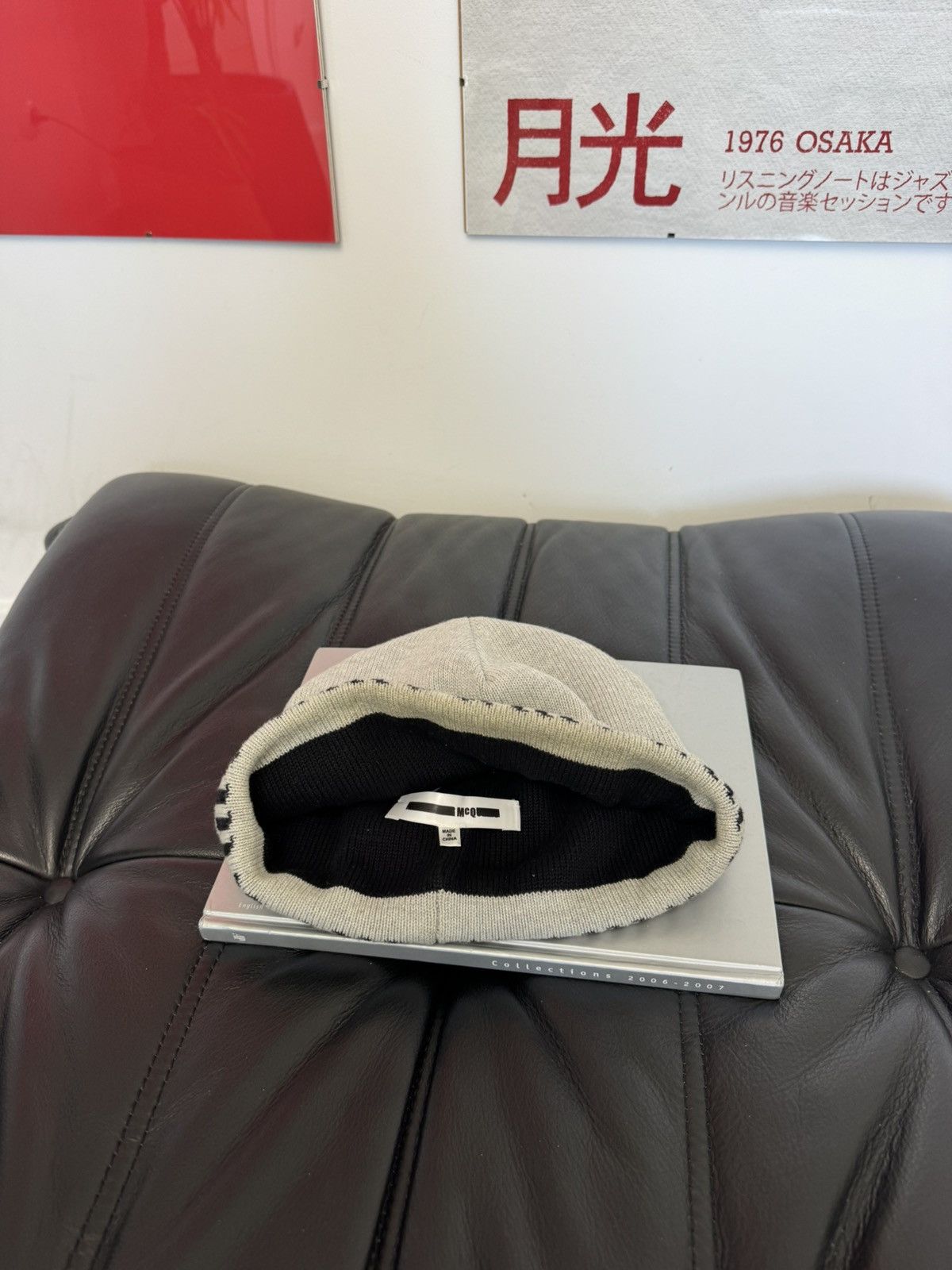 Alexander McQueen Alexander McQ Beanie Gothic Logo Designer High End Rare Size ONE SIZE - 3 Thumbnail