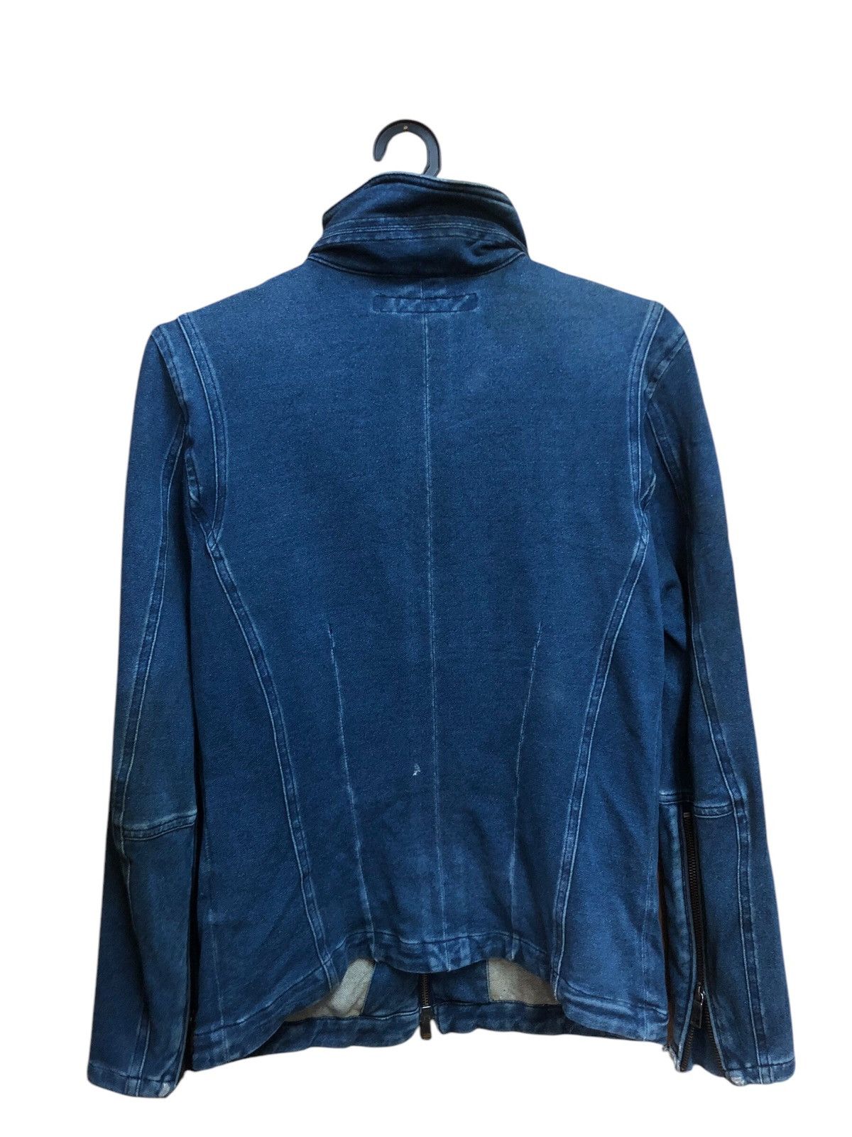 If Six Was Nine × Le Grande Bleu (L.G.B.) × Schlussel Schulussel Bikers Denim Jacket Size US S / EU 44-46 / 1 - 2 Thumbnail
