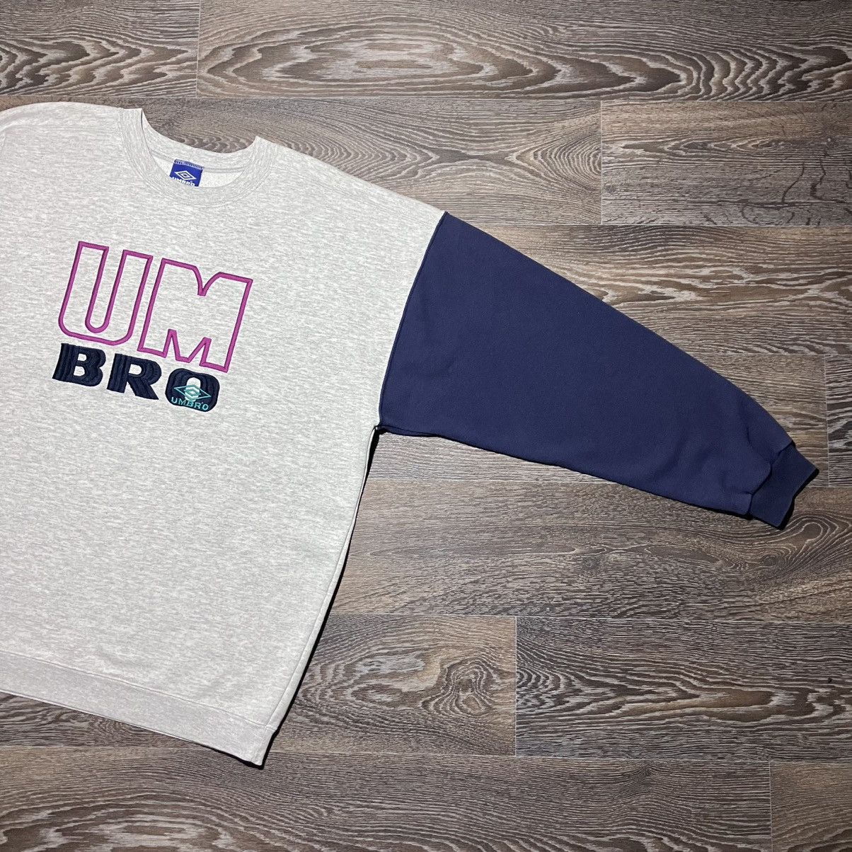Umbro Vintage 90s UMBRO Embroidered Logo Baggy Fit Sweatshirt Size US XL / EU 56 / 4 - 2 Thumbnail