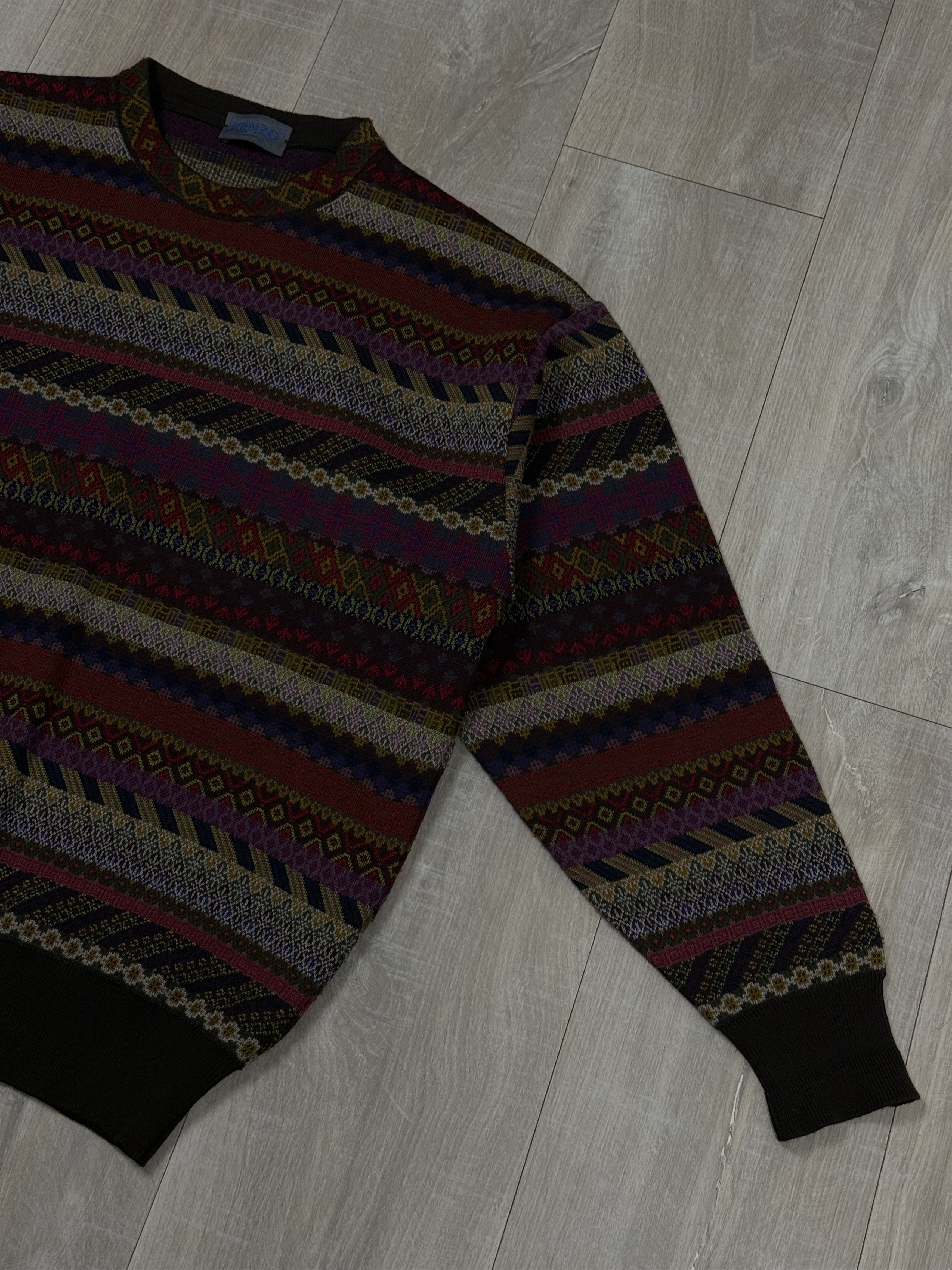 Kenzo Vintage 80s Kenzo Sweater Pullover Knitted Size L Size US L / EU 52-54 / 3 - 3 Thumbnail