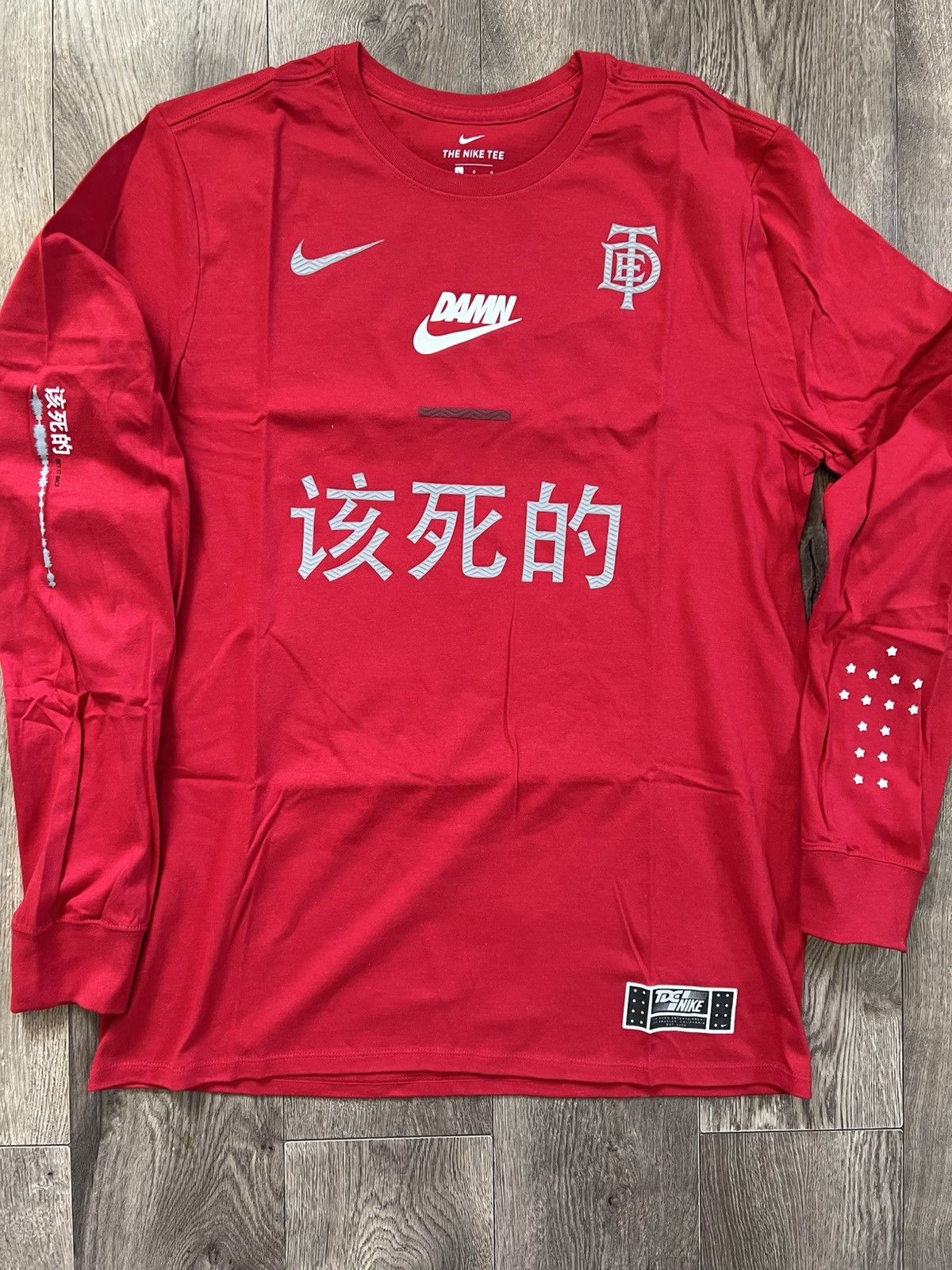 Sサイズ NIKE × TDE KENDRICK LAMAR L/S TEE Nike x TDE Long Sleeve Shirt Size S Championship Tour