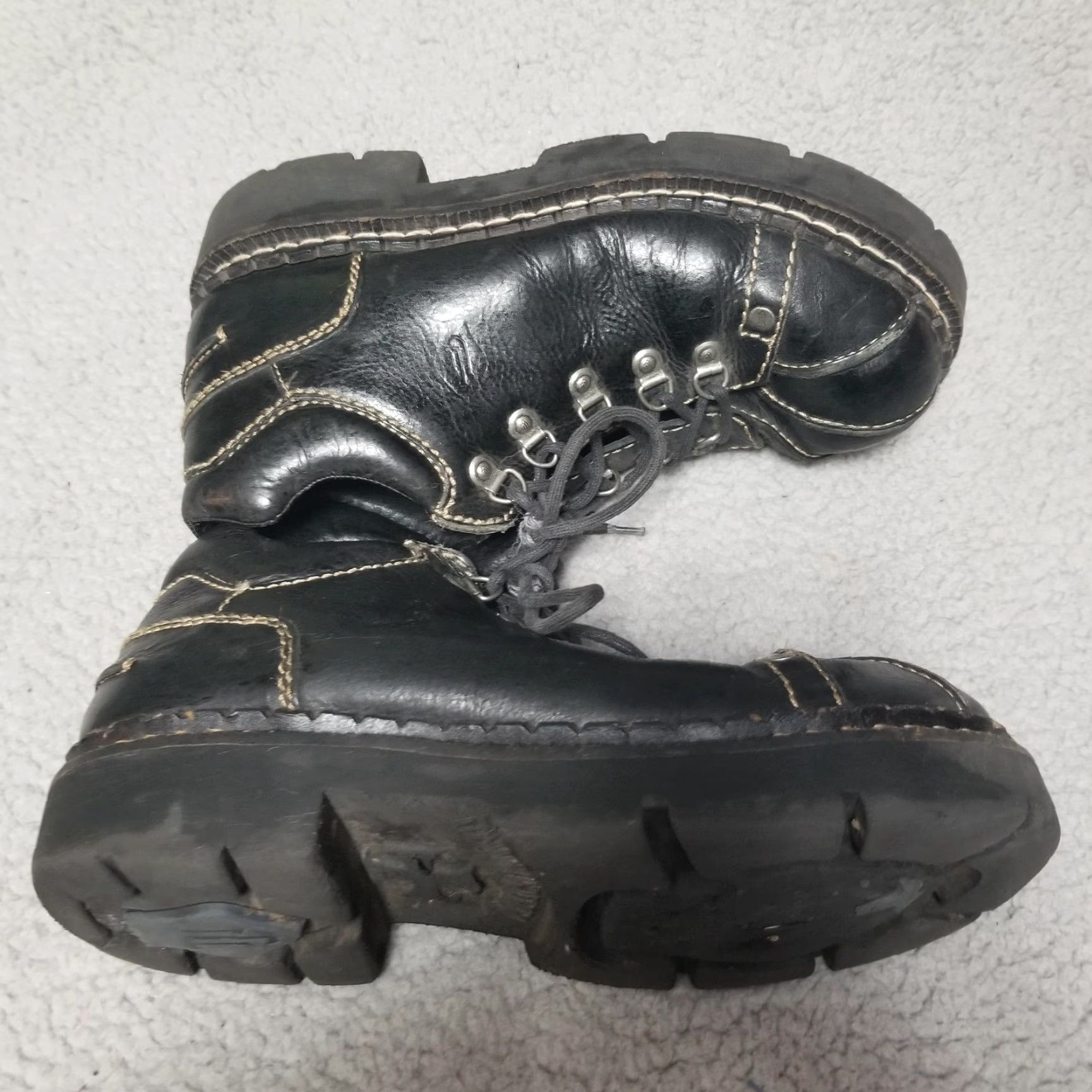Vintage VINTAGE London Underground Boots Woman 11 Black K Monki Platform Goth 90s Mens Size US 11 / IT 41 - 2 Thumbnail