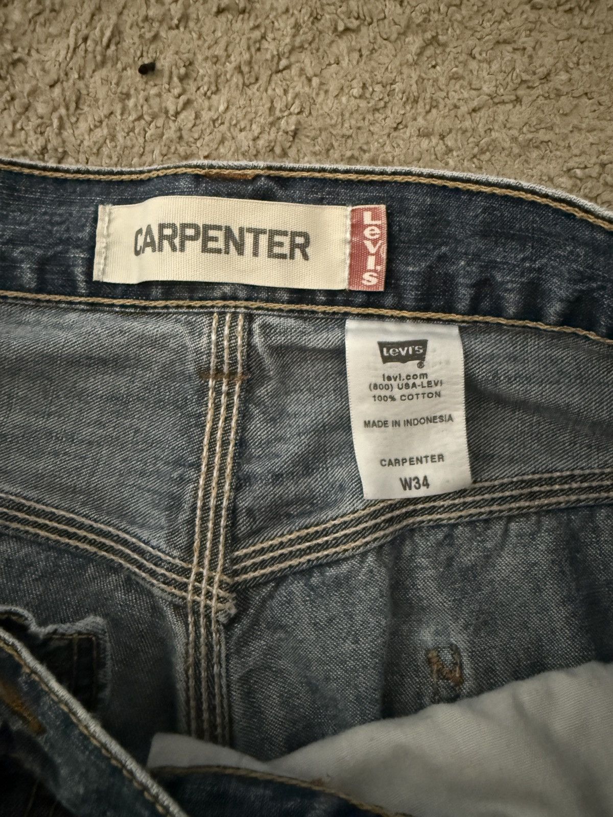 Levi's Vintage Clothing × Vintage Carpenter Levi’s Jorts Size US 34 / EU 50 - 3 Thumbnail