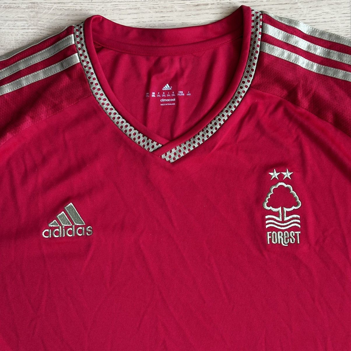 Adidas Nottingham Forest 2015 Adidas Home Shirt Size US XXL / EU 58 / 5 - 4 Thumbnail