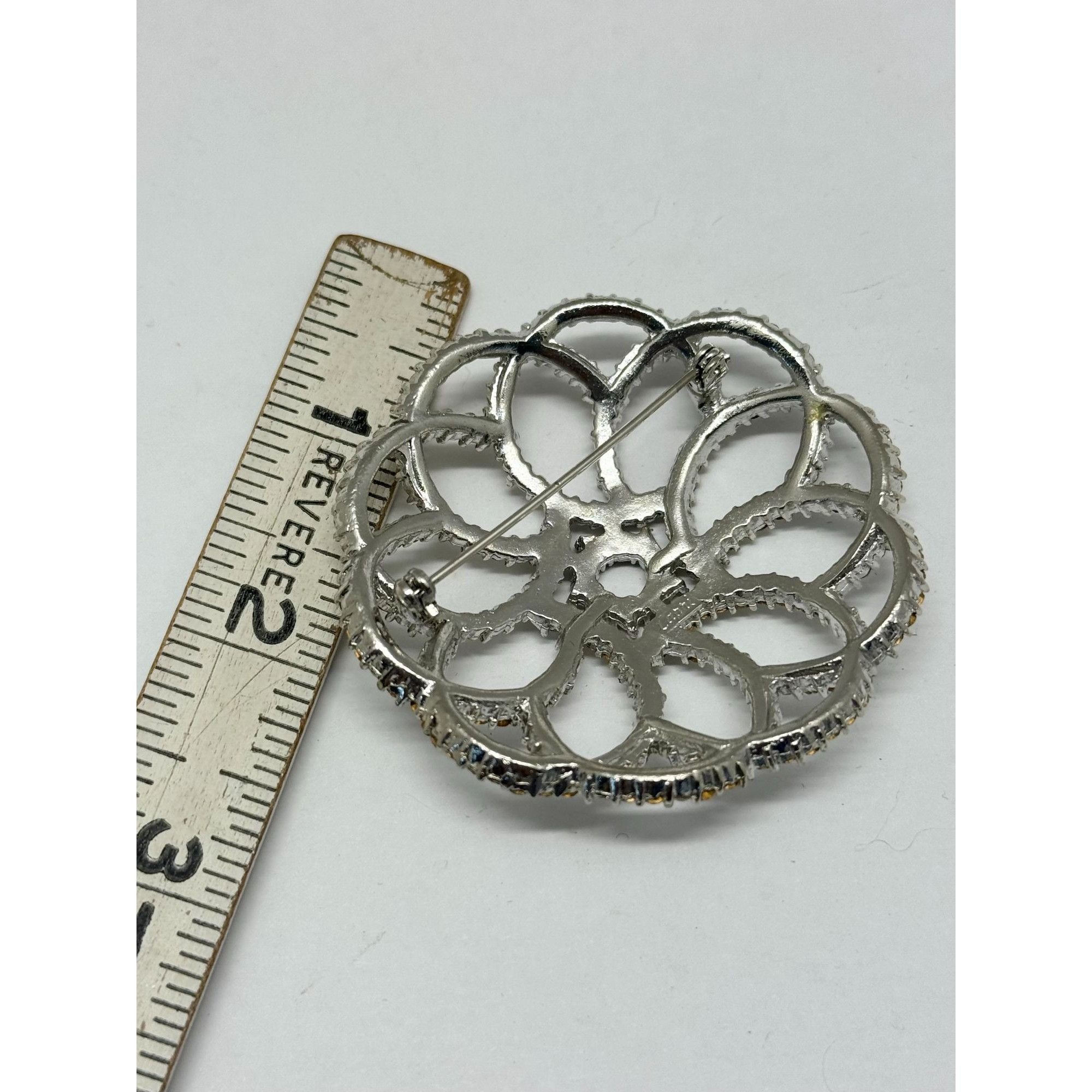 Vintage Vintage Capri rhinestone brooch pin Size ONE SIZE - 4 Thumbnail