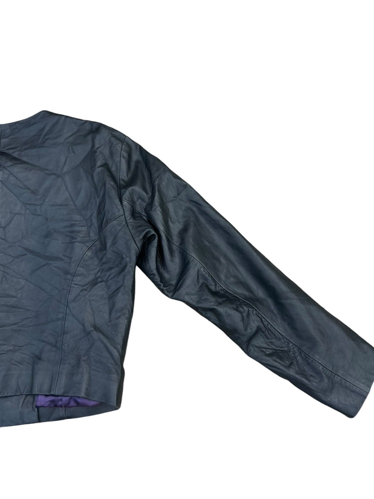 Hai Sporting Gear × Issey Miyake Vintage Hai Sporting Patina Sheepskin Leather Jacket Crop Size US M / EU 48-50 / 2 - 25 Thumbnail