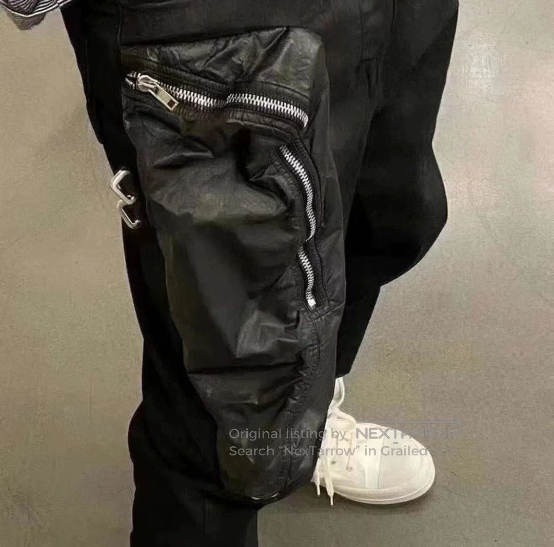 Rick Owens Rick Owens RO 20SS Waxed Pocket Pants. Size US 33 - 7 Thumbnail