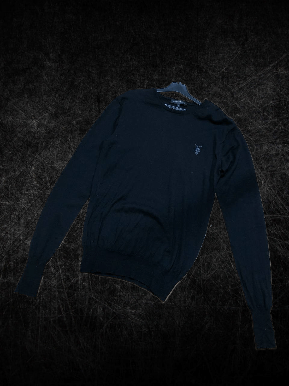 Allsaints Logo Black Long Sleeve Merino Wool Allsaints Y2K Size US S / EU 44-46 / 1 - 1 Thumbnail