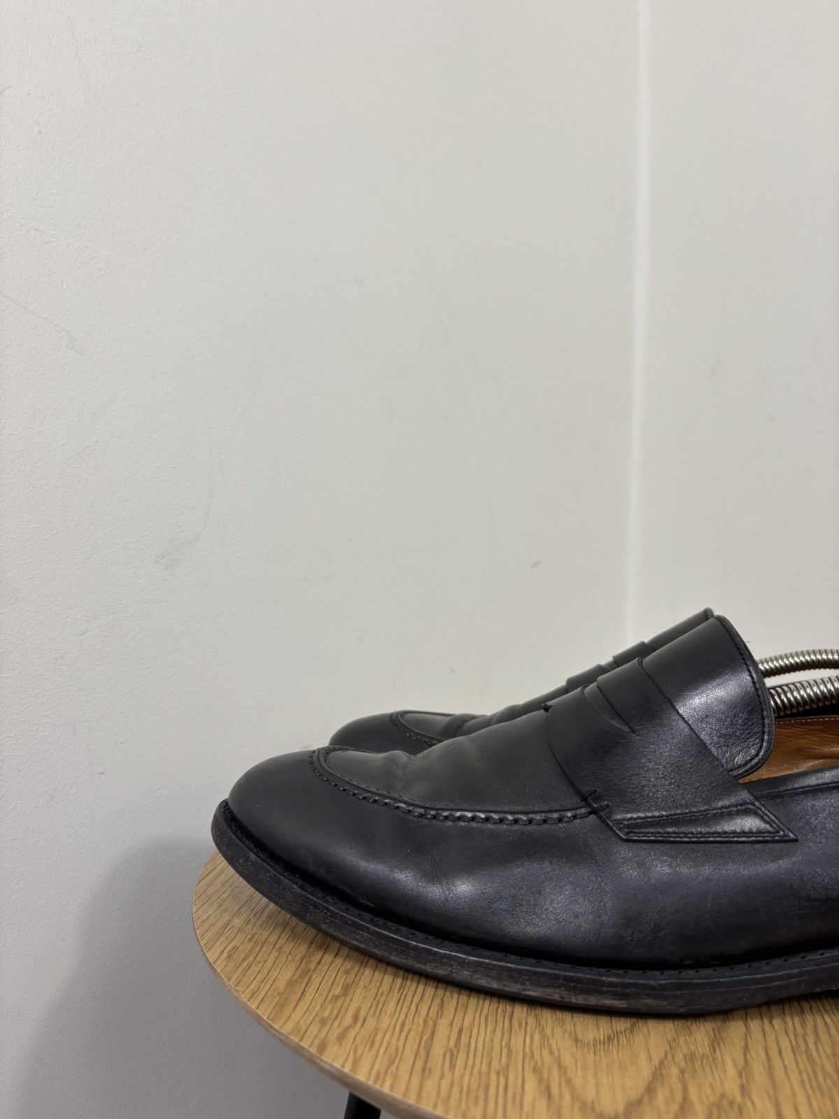 Other Prime Shoes Handmade Imola Men’s Black Leather Penny Loafers Size US 12 / EU 45 - 11 Thumbnail