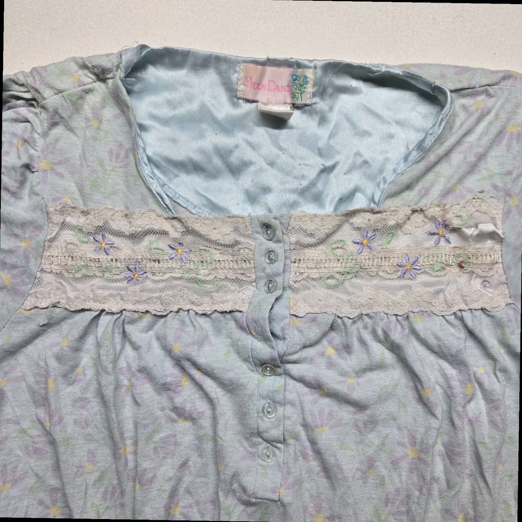 DANCER Womens Blue Floral Dance Dress Adult Large Lightweight Size L / US 10 / IT 46 - 3 Thumbnail