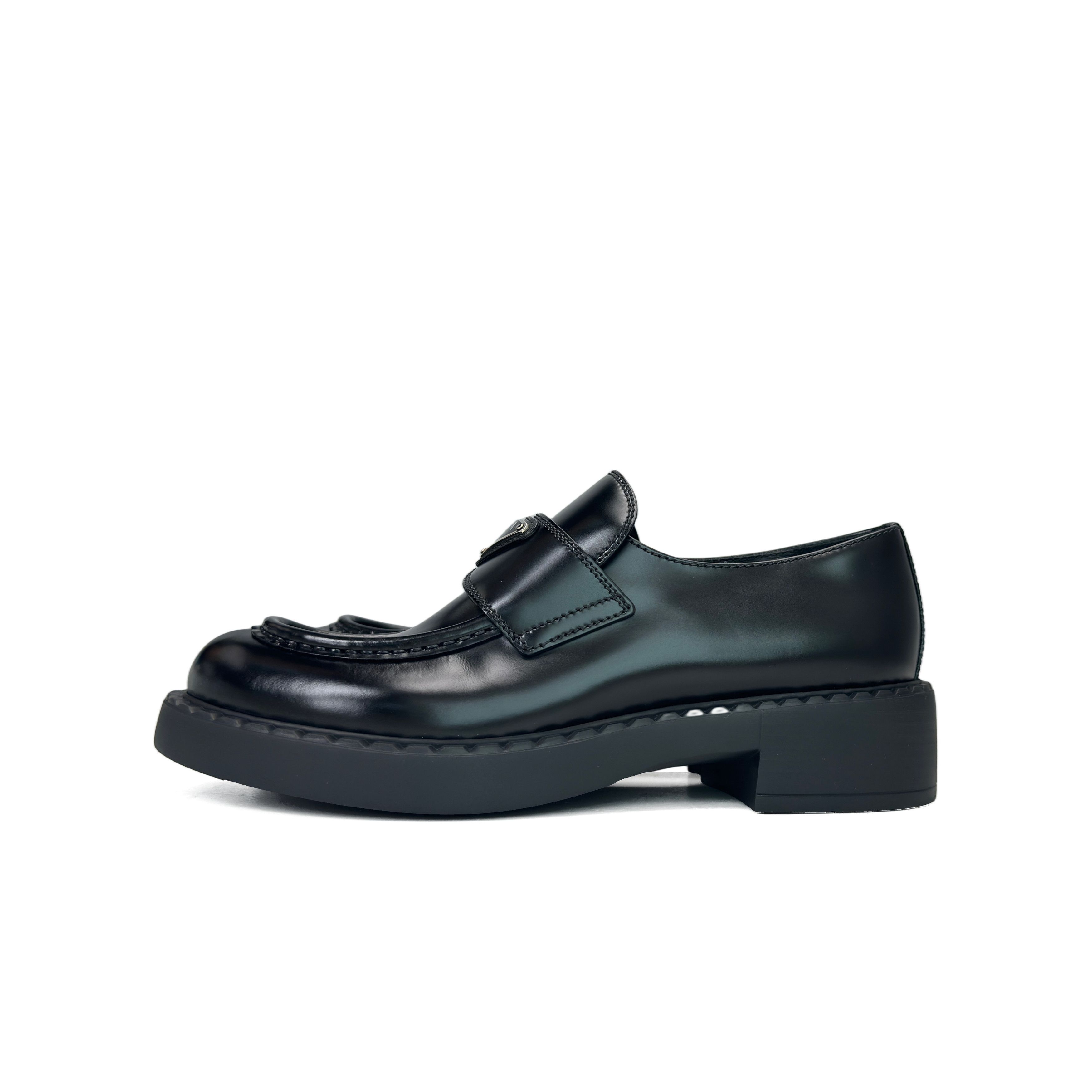 Prada Prada Chocolate Leather Platform Loafers Size 38.5 Size US 8.5 / IT 38.5 - 1 Thumbnail