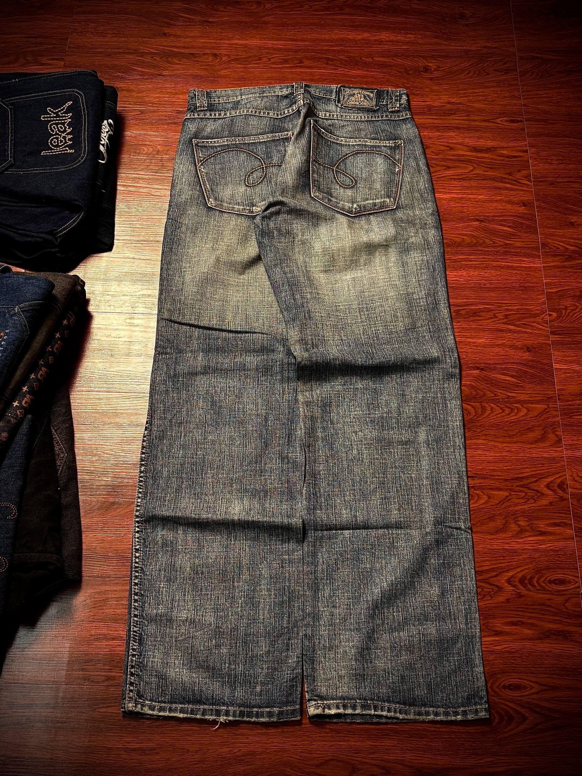 Pelle Pelle Vintage Pelle Pelle Crack Wash Denim Life Liberty & Fashion Size US 32 / EU 48 - 2 Thumbnail