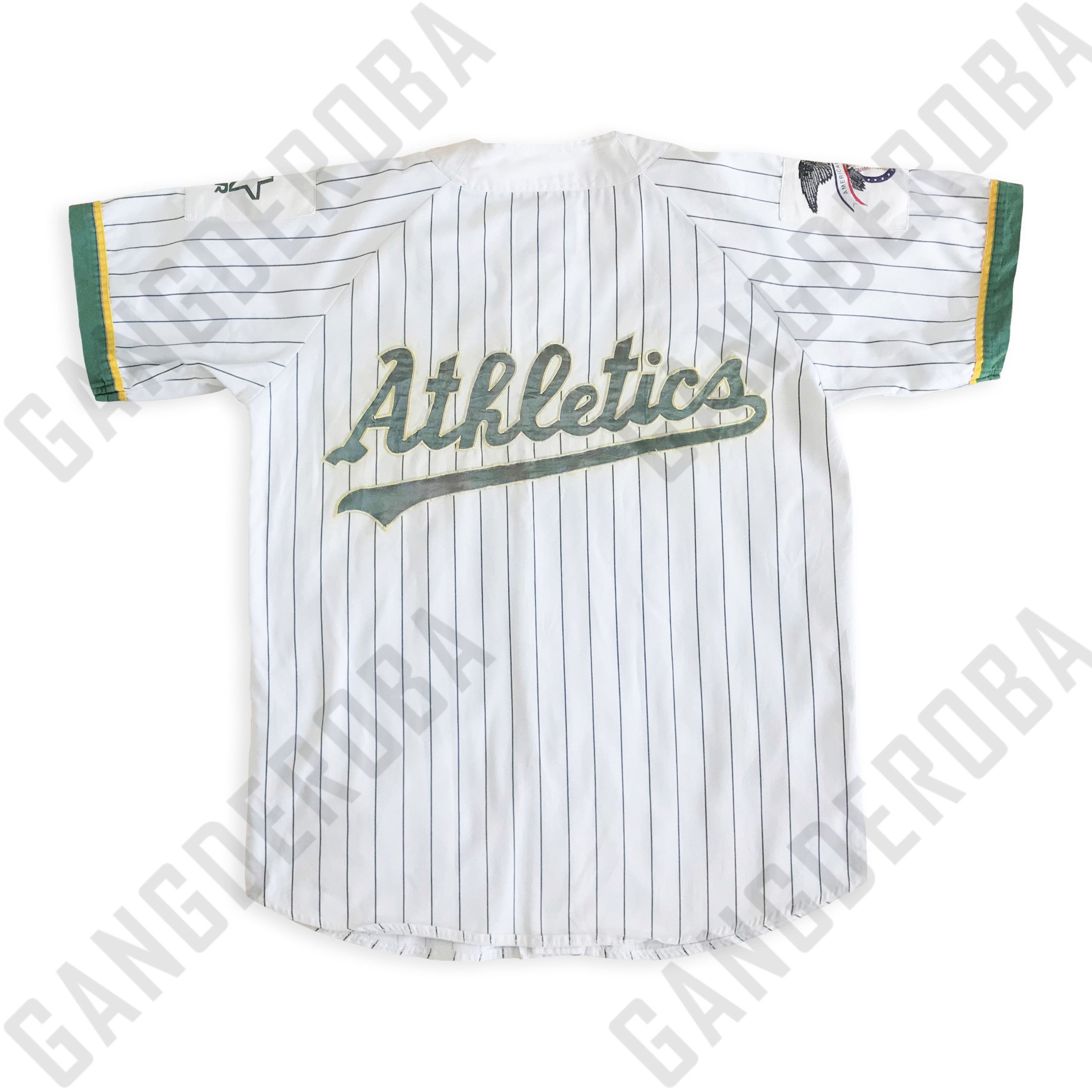 Starter RARE Vintage 90s Starter Oakland Athletics Jersey 2pac Tupac Size US L / EU 52-54 / 3 - 3 Thumbnail