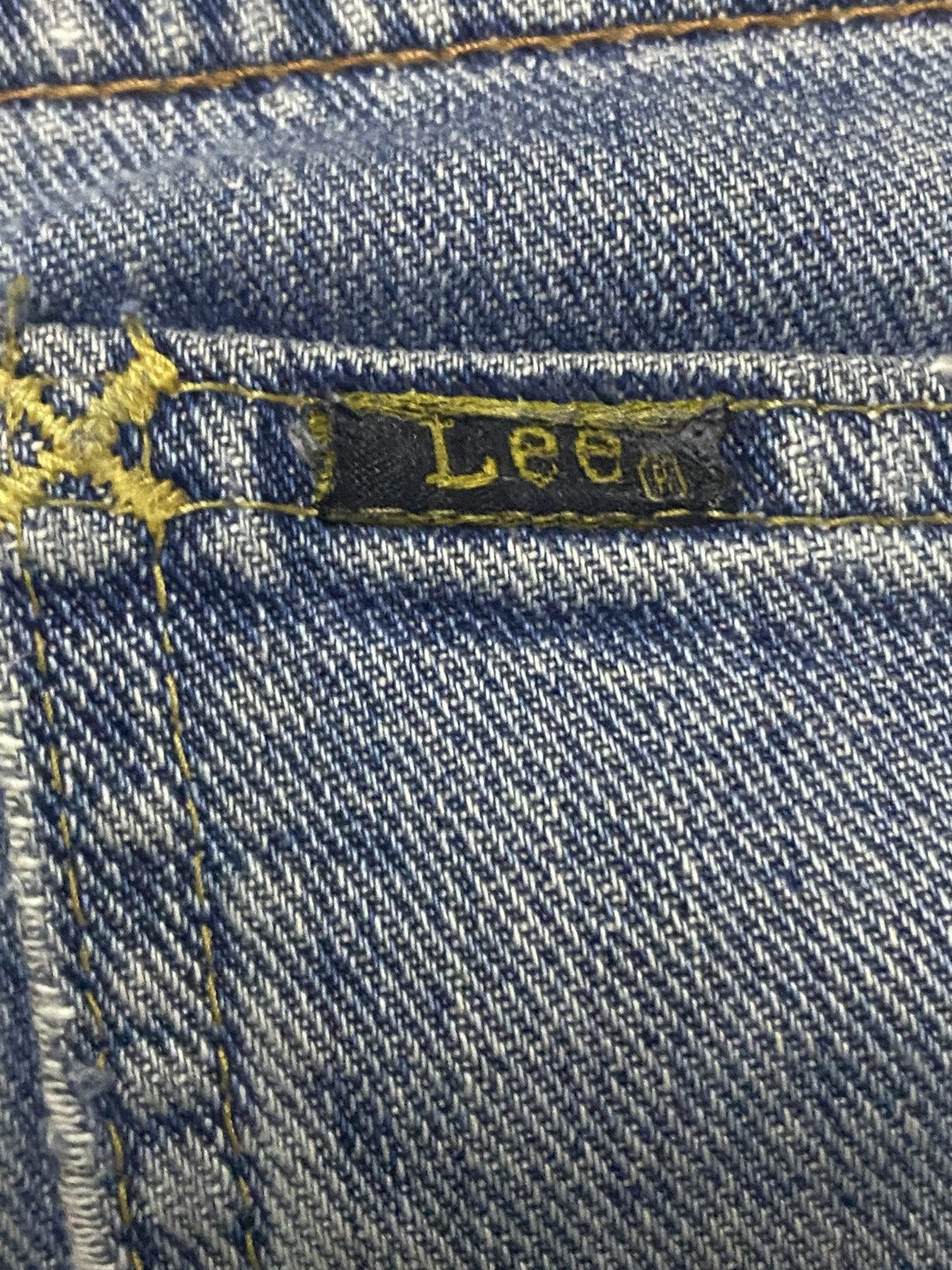 Vintage Vintage Lee Riders Half Selvedge Grunge Repair Baggy Jeans Size US 30 / EU 46 - 13 Thumbnail