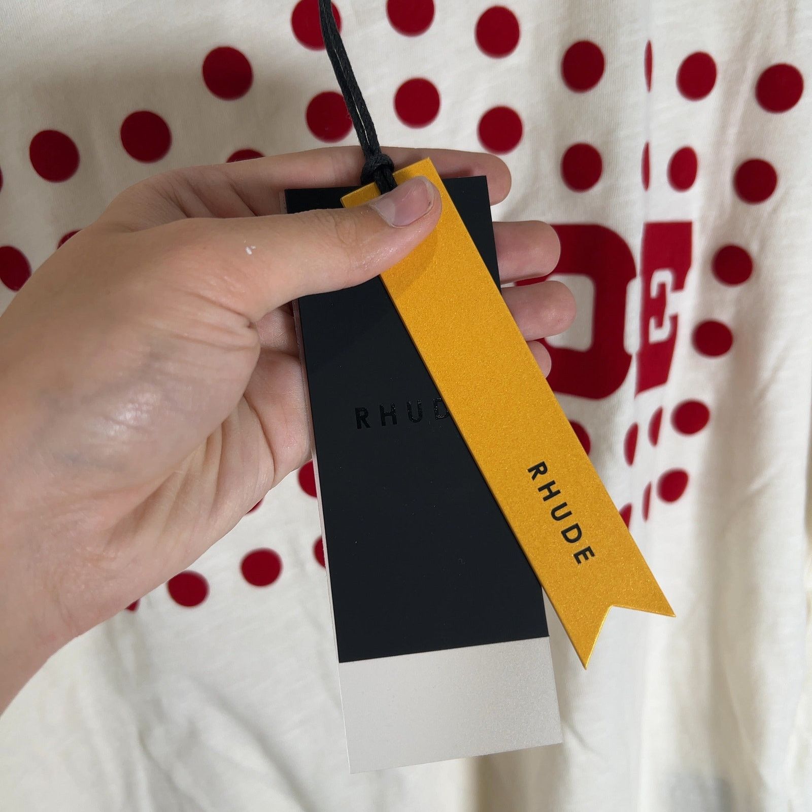 Rhude Rhude Polka Dot Logo Graphic T-Shirt Size US XS / EU 42 / 0 - 4 Thumbnail