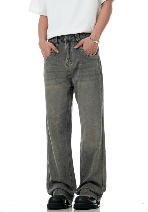 Japanese Brand × Jean American retro distressed washed straight cleanfit jeans Size US 32 / EU 48 - 2 Thumbnail