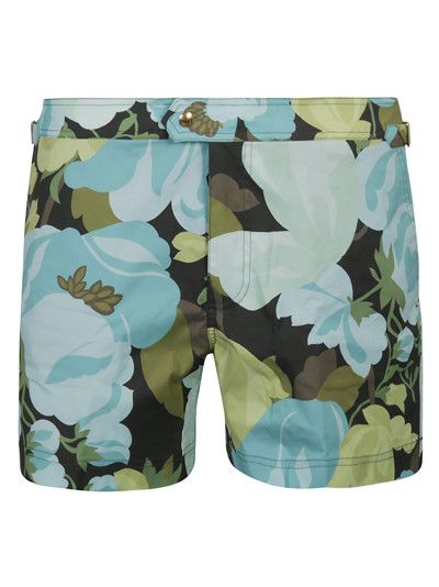 Tom Ford o1loc1c0724 TFB450 Flower Printed Short in Multicolor Size US 30 / EU 46 - 1 Thumbnail