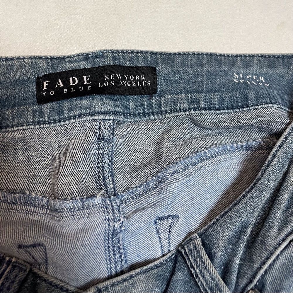 Other Fade to Blue Tri-Color Patchwork Slim Fit Jeans Size 28 Size 28" / US 6 / IT 42 - 5 Thumbnail