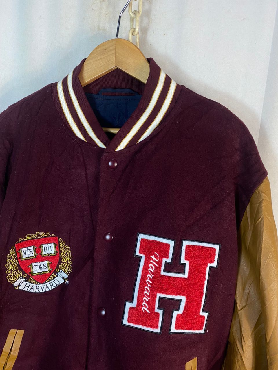 Other Harvard university embroidered logo varsity jacket Size US XL / EU 56 / 4 - 7 Thumbnail