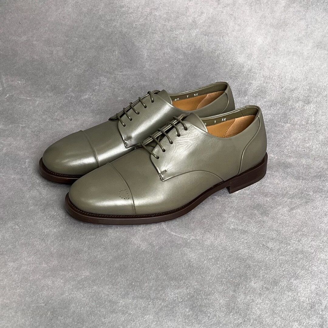 Salvatore Ferragamo Salvatore Ferragamo Leather Green Lowtop Sneakers 7 Men Size US 7 / EU 40 - 1 Thumbnail