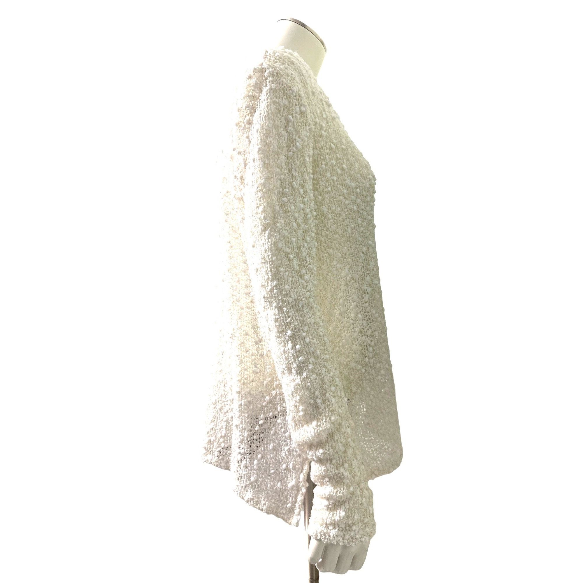 Aeropostale Aeropostale Sexy Sheer Sparkly Cream Cardigan Sweater Size M Size M / US 6-8 / IT 42-44 - 4 Thumbnail