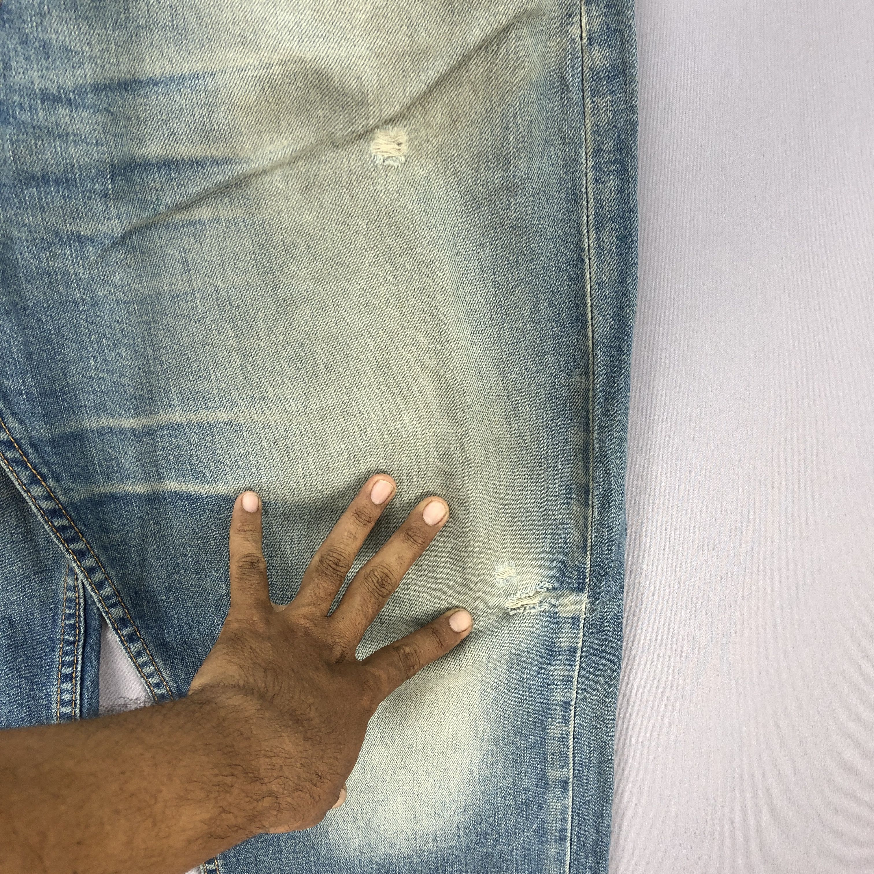 Levi's × Vintage Vintage Y2K Levis Distressed Jeans Levi's Faded Mud Denim Size US 38 / EU 54 - 10 Thumbnail
