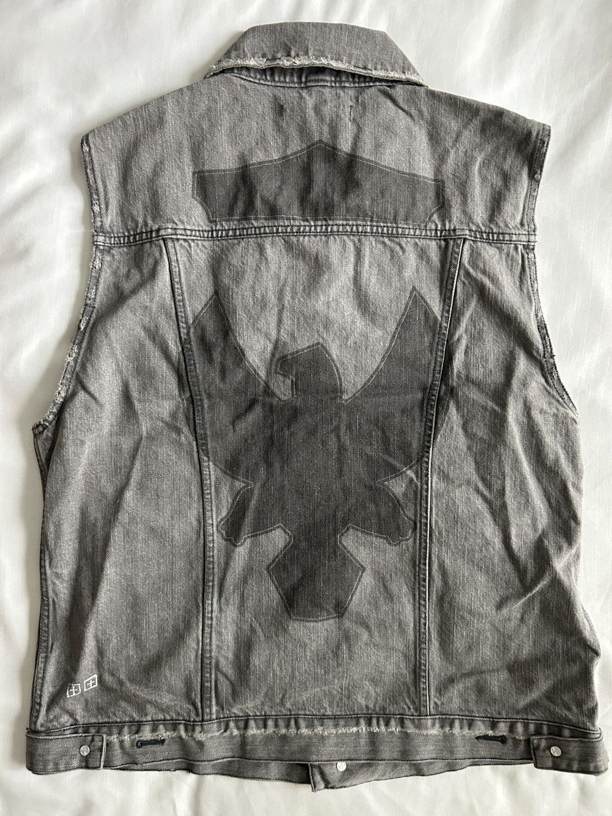 Ksubi Ksubi Denim Vest Hypnosis Cut Off Distressed Decal Size US L / EU 52-54 / 3 - 7 Thumbnail