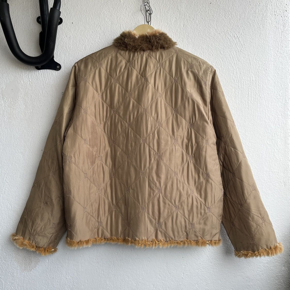 Balmain BALMAIN REVERSIBLE MONOGRAM FUR JACKET Size US L / EU 52-54 / 3 - 4 Thumbnail
