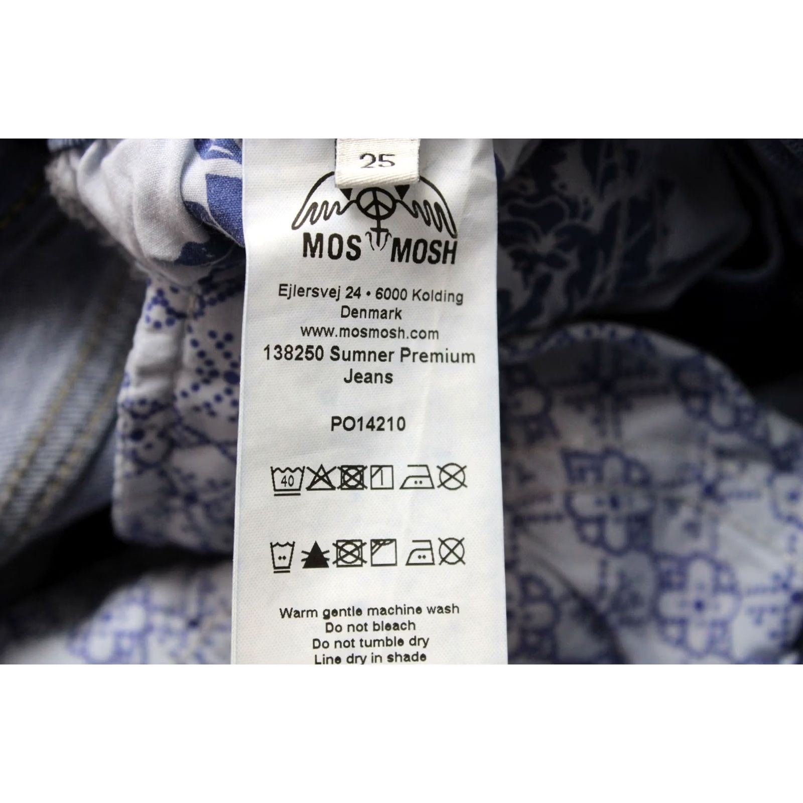 Vintage MOS MOSH Jeans Women's Skinny W25 Blue Denim Pants Zip Fly Size 42" / US 20 - 7 Thumbnail