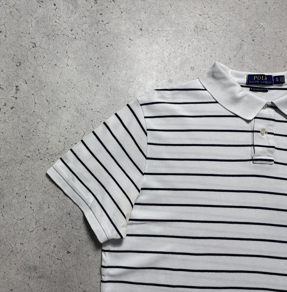 Nike Polo Ralph Lauren Vintage Striped Polo Shirt Size XL Size US XL / EU 56 / 4 - 3 Thumbnail