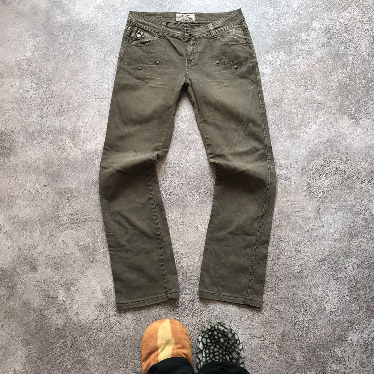 Vintage Vintage 90s Distressed Flared Jeans Low Rise Grunge Y2K 28 Size 28" / US 6 / IT 42 - 2 Thumbnail