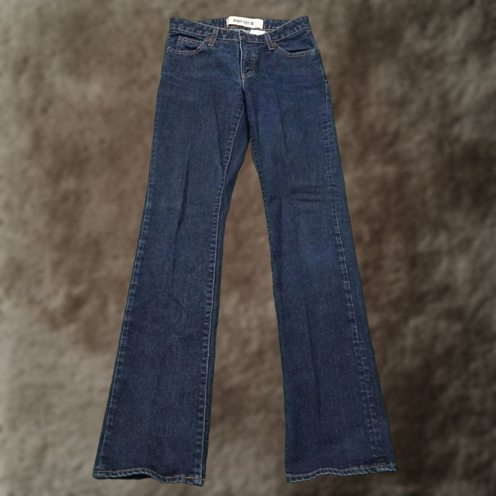 Gap VINTAGE Gap Jeans Women 4 Tall Bootcut Denim Blue 2000s Dark Wash Stretch pants Women 4 Tall Size 27" / US 4 / IT 40 - 1 Thumbnail