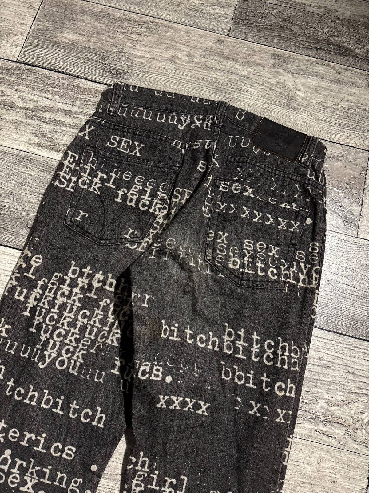 Hysteric Glamour Hysteric Glamour SS99 fuck xxx sex bitch denim hysterics Size US 28 / EU 44 - 6 Thumbnail