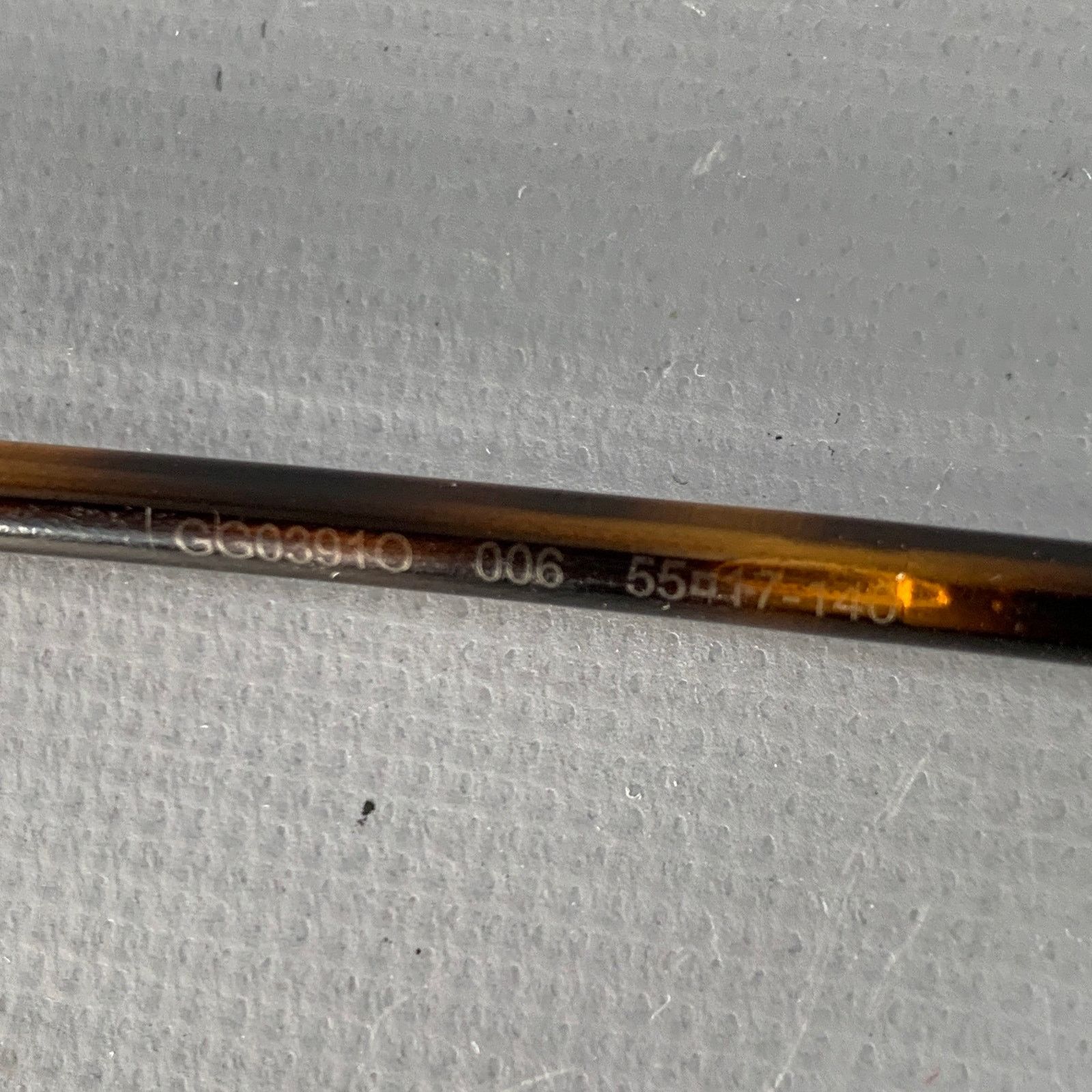 Gucci GUCCI Gold Tortoise Shell Metal Eyeglasses Frames Size ONE SIZE - 6 Thumbnail
