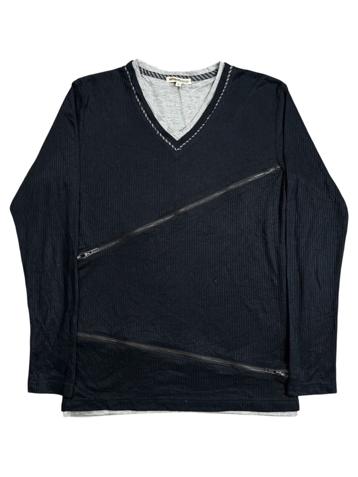 Tornado Mart 2000s Semantic Design Vkei Style Slashed Zipper Long Sleeve Size US M / EU 48-50 / 2 - 2 Thumbnail